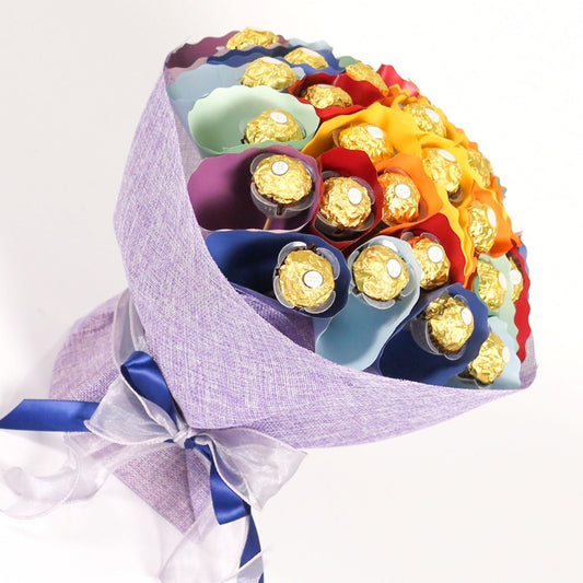 RAINBOW FERRERO ROCHER CHOCOLATE BOUQUET