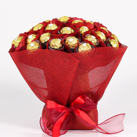 RED FERRERO ROCHER CHOCOLATE BOUQUET