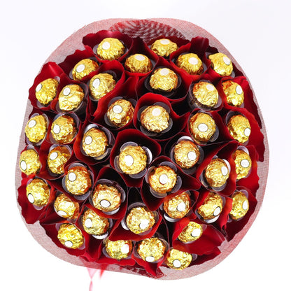 RED BIRTHDAY FERRERO ROCHER CHOCOLATE BOUQUET