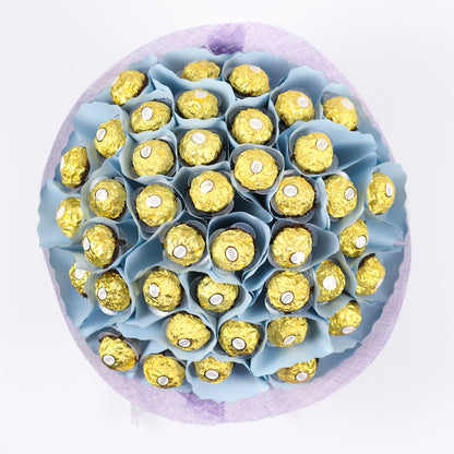 BLUE CHOCOLATE BOUQUET