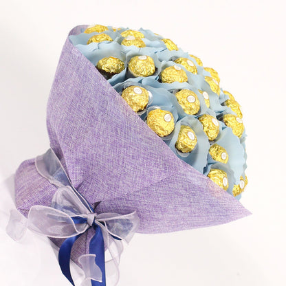BLUE CHOCOLATE BOUQUET