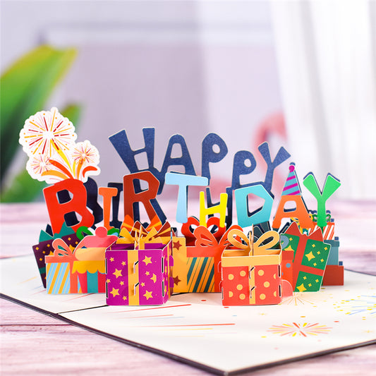 Happy Birthday 3D Pop-Up Card
